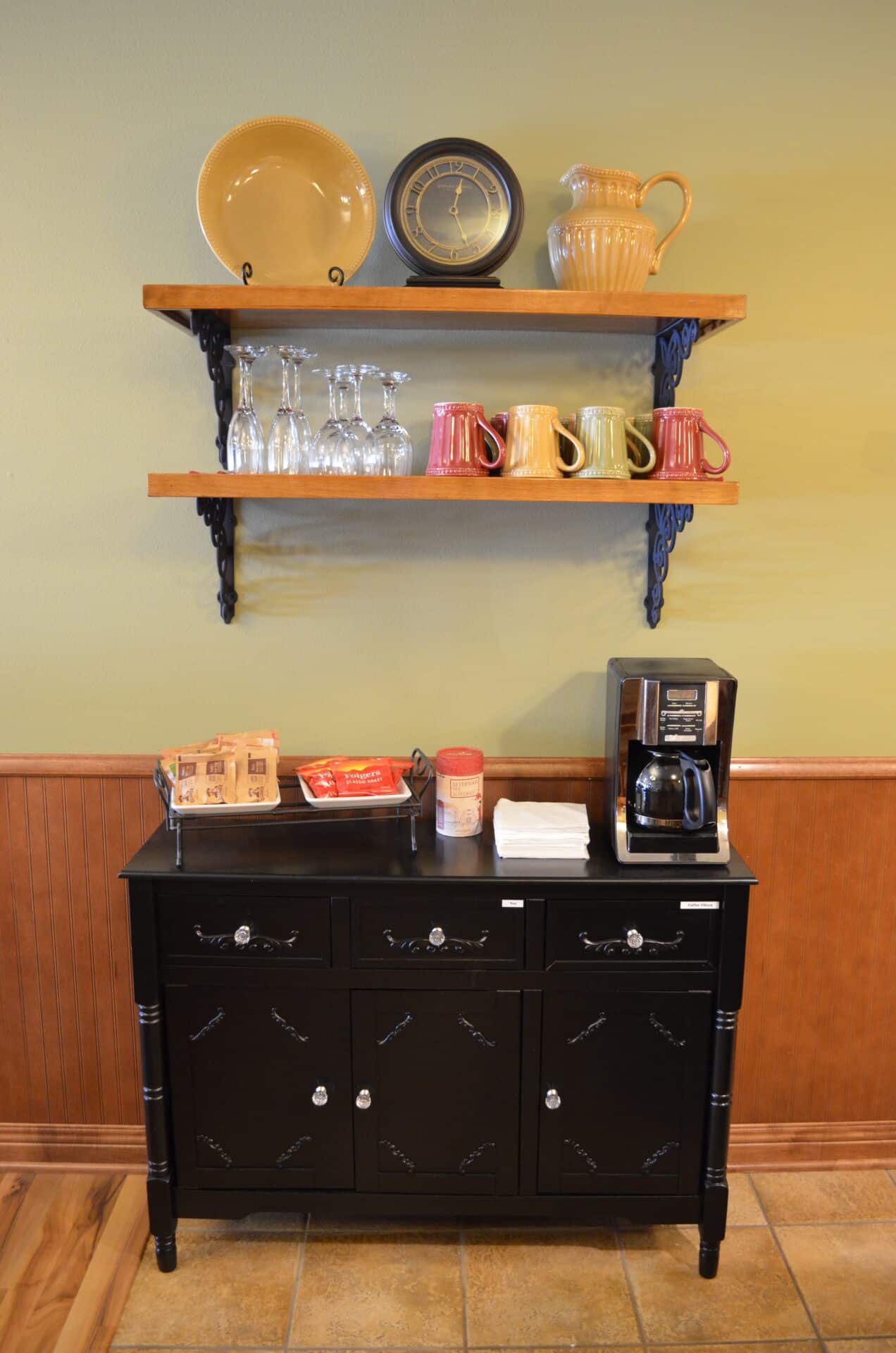 Coffee Bar at Vacation Home Rental in Redwood Falls MN