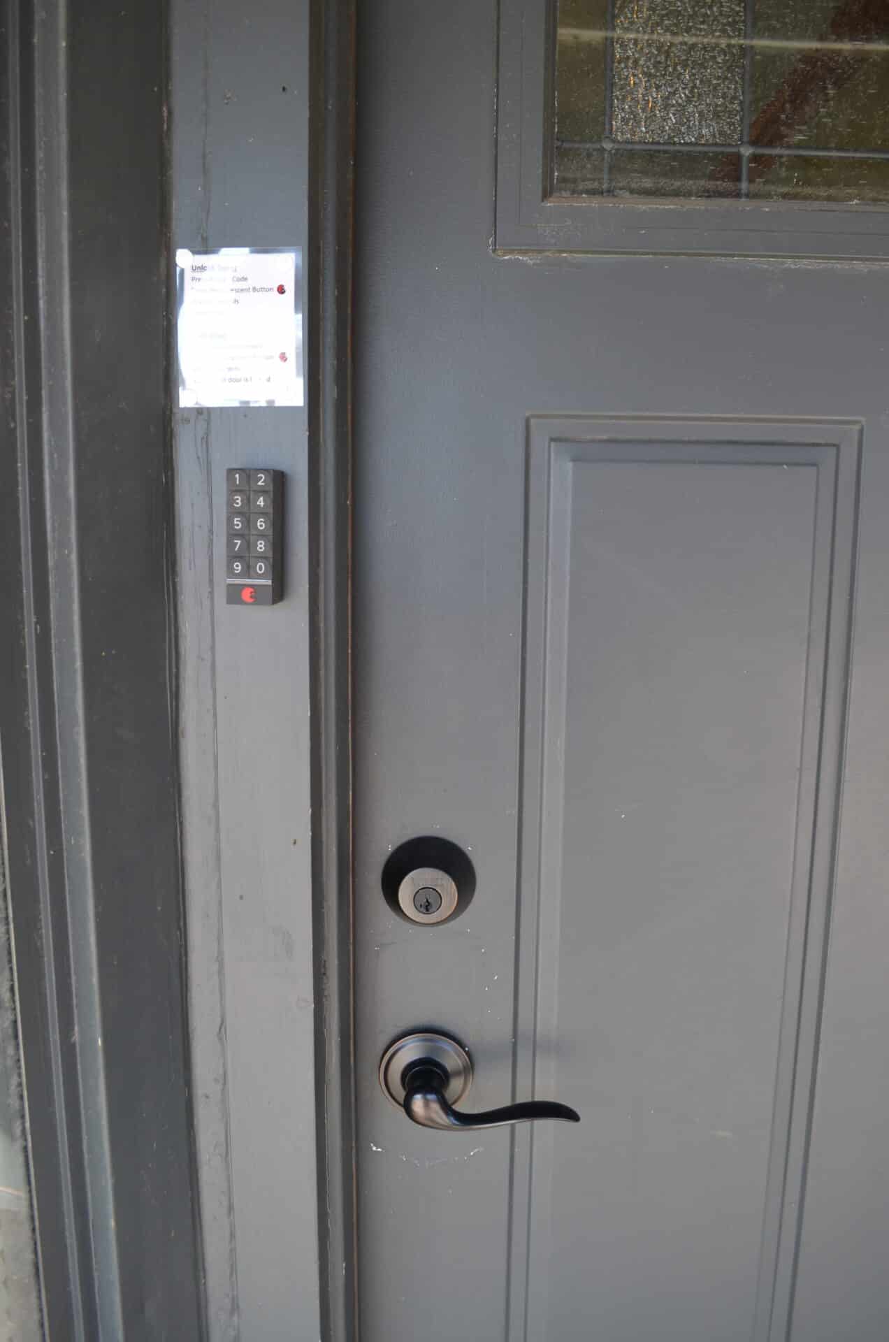 Smart Lock Keyless Entry at Vacation Home Rental